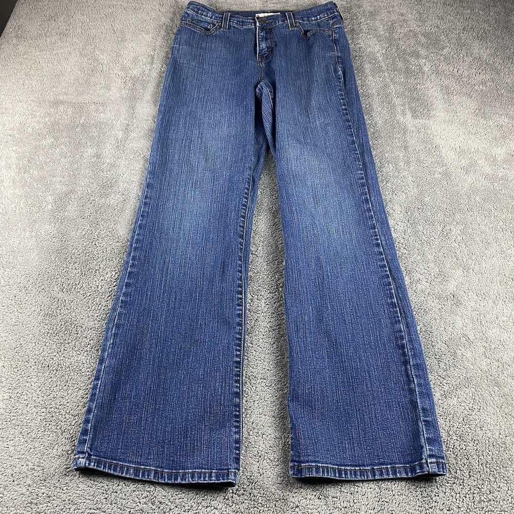 Levis 512 Perfectly Slimming Boot Cut Jean Womens‎ 6 M Blue Medium Wash Mid Rise